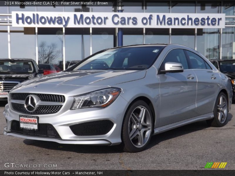Polar Silver Metallic / Brown 2014 Mercedes-Benz CLA 250