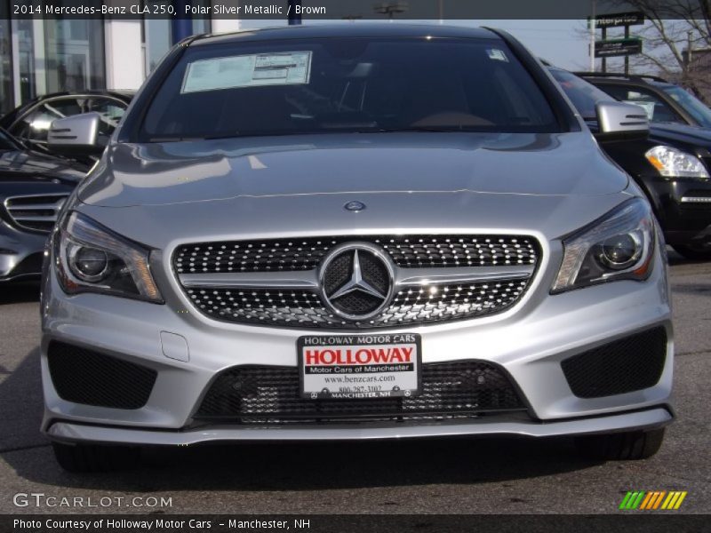 Polar Silver Metallic / Brown 2014 Mercedes-Benz CLA 250