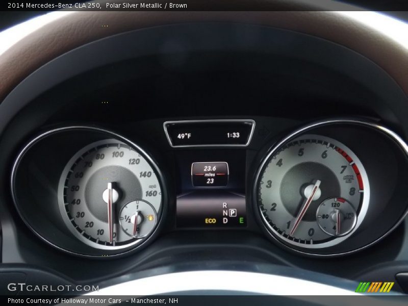 Polar Silver Metallic / Brown 2014 Mercedes-Benz CLA 250