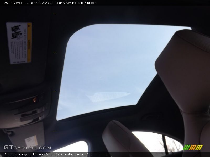 Polar Silver Metallic / Brown 2014 Mercedes-Benz CLA 250