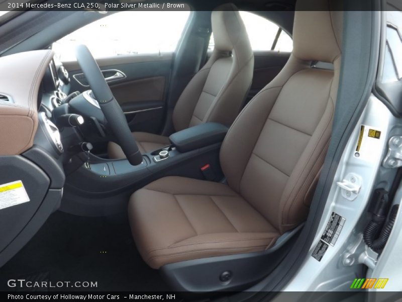 Polar Silver Metallic / Brown 2014 Mercedes-Benz CLA 250
