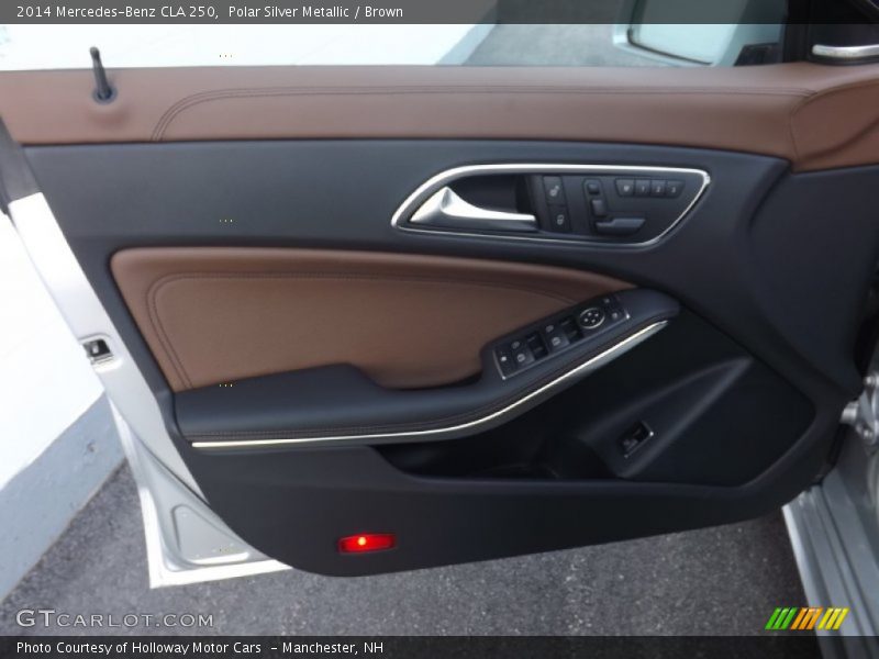 Polar Silver Metallic / Brown 2014 Mercedes-Benz CLA 250