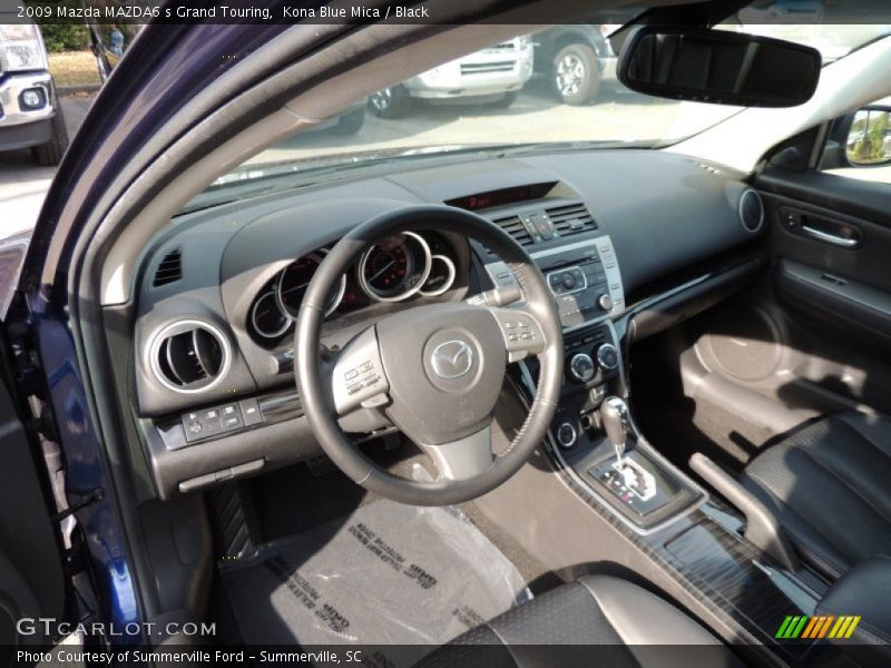 Kona Blue Mica / Black 2009 Mazda MAZDA6 s Grand Touring