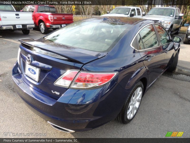 Kona Blue Mica / Black 2009 Mazda MAZDA6 s Grand Touring