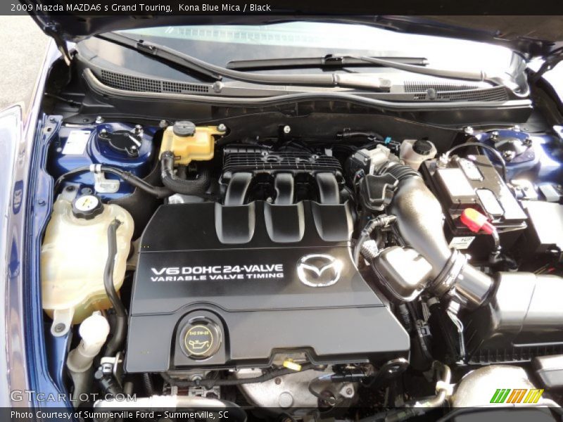 Kona Blue Mica / Black 2009 Mazda MAZDA6 s Grand Touring