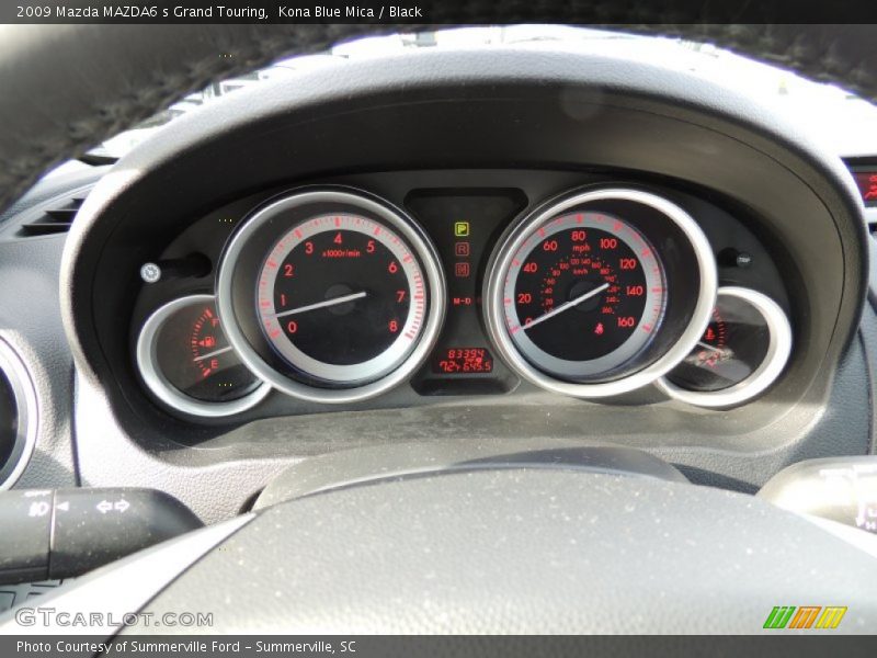 Kona Blue Mica / Black 2009 Mazda MAZDA6 s Grand Touring