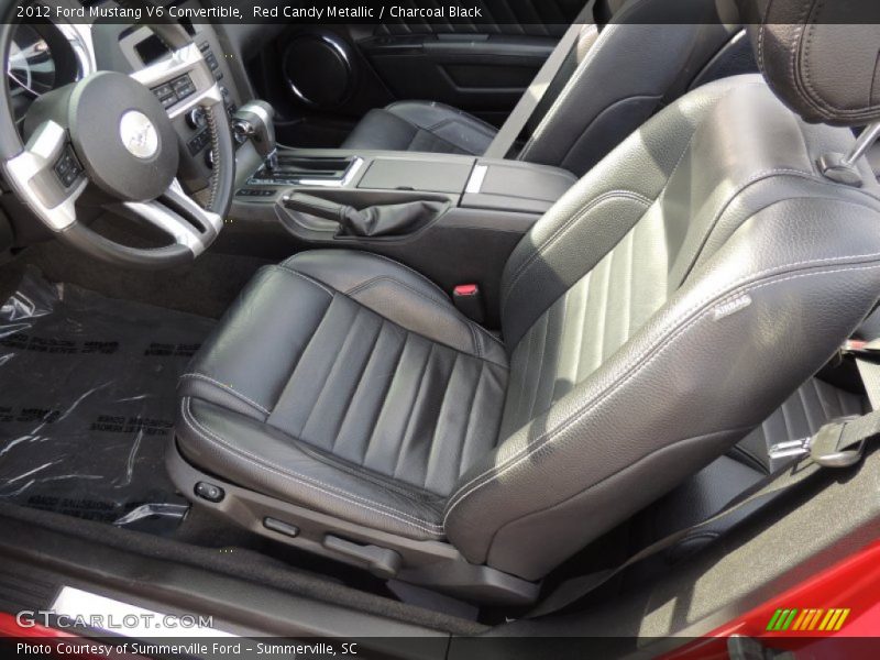 Red Candy Metallic / Charcoal Black 2012 Ford Mustang V6 Convertible