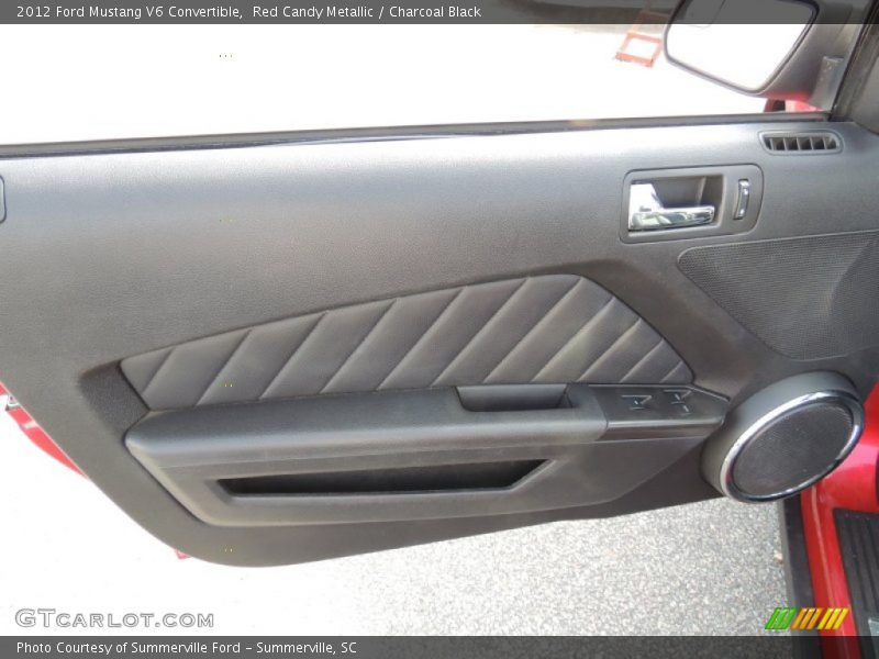 Red Candy Metallic / Charcoal Black 2012 Ford Mustang V6 Convertible