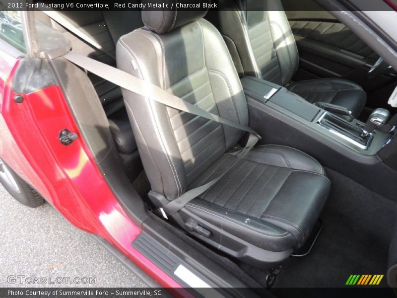 Red Candy Metallic / Charcoal Black 2012 Ford Mustang V6 Convertible