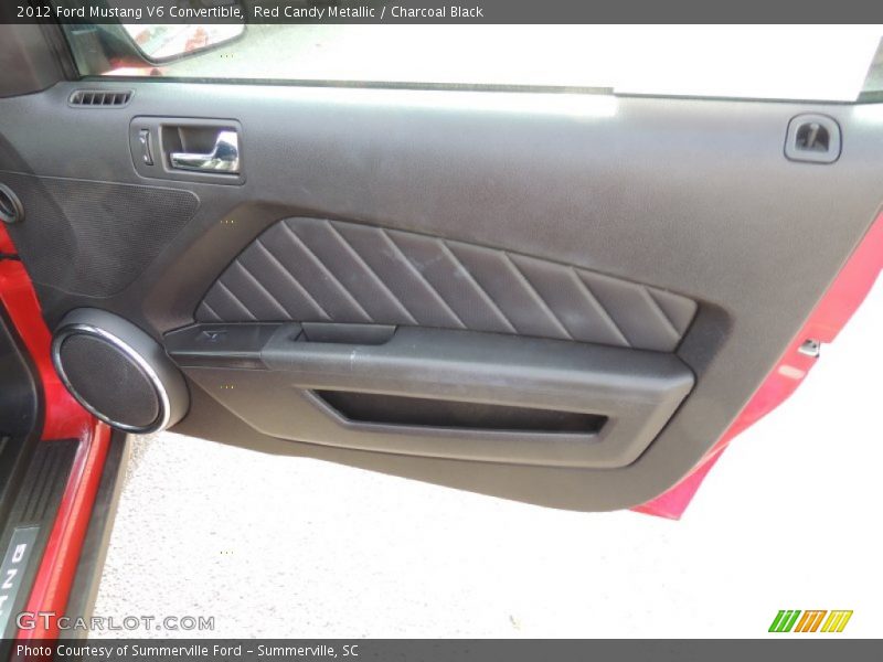 Red Candy Metallic / Charcoal Black 2012 Ford Mustang V6 Convertible