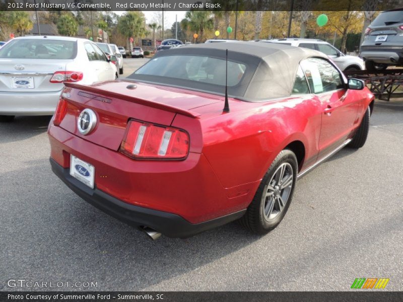Red Candy Metallic / Charcoal Black 2012 Ford Mustang V6 Convertible
