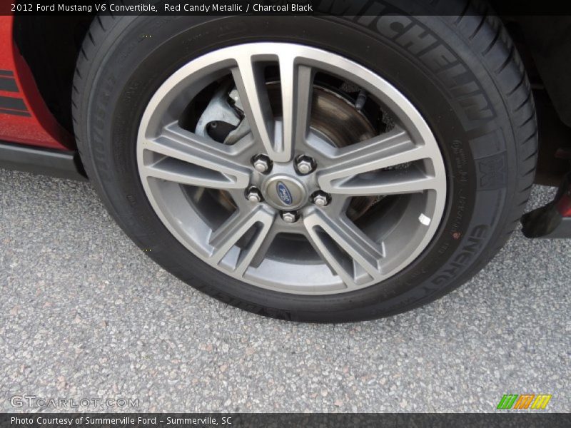 Red Candy Metallic / Charcoal Black 2012 Ford Mustang V6 Convertible