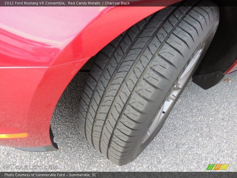 Red Candy Metallic / Charcoal Black 2012 Ford Mustang V6 Convertible