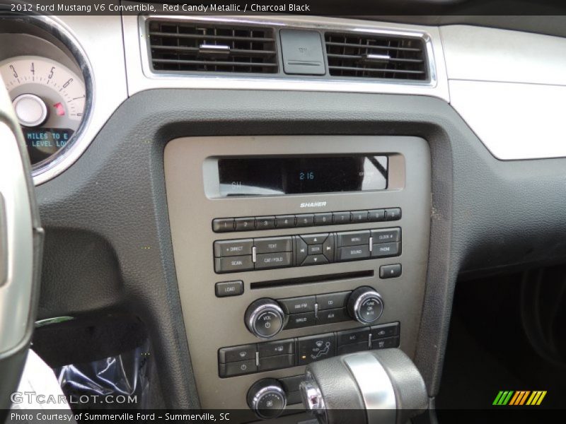 Red Candy Metallic / Charcoal Black 2012 Ford Mustang V6 Convertible