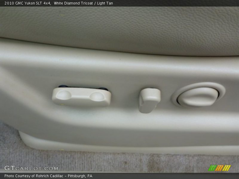 White Diamond Tricoat / Light Tan 2010 GMC Yukon SLT 4x4