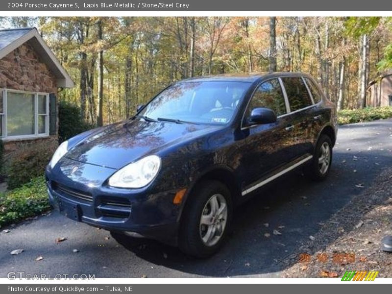 Lapis Blue Metallic / Stone/Steel Grey 2004 Porsche Cayenne S