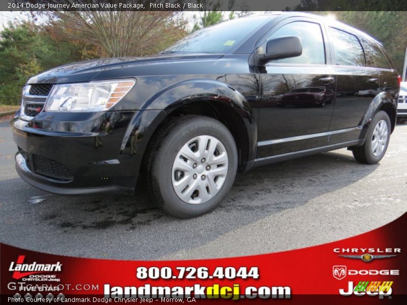 Pitch Black / Black 2014 Dodge Journey Amercian Value Package