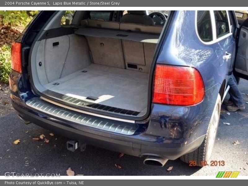 Lapis Blue Metallic / Stone/Steel Grey 2004 Porsche Cayenne S