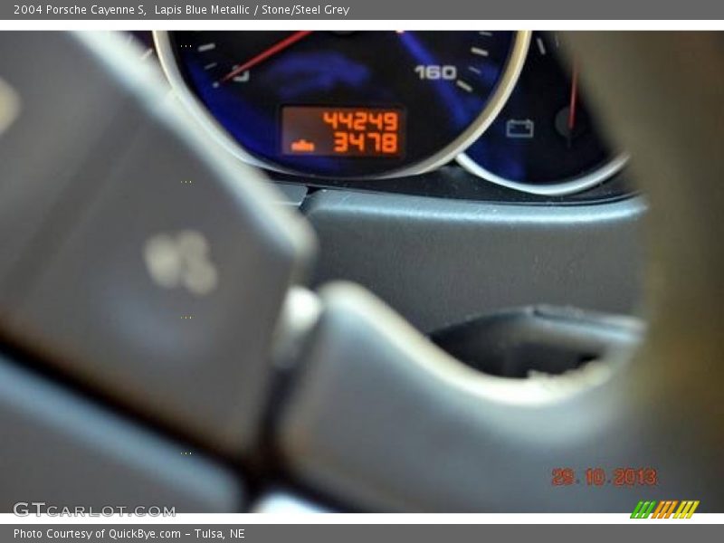 Lapis Blue Metallic / Stone/Steel Grey 2004 Porsche Cayenne S