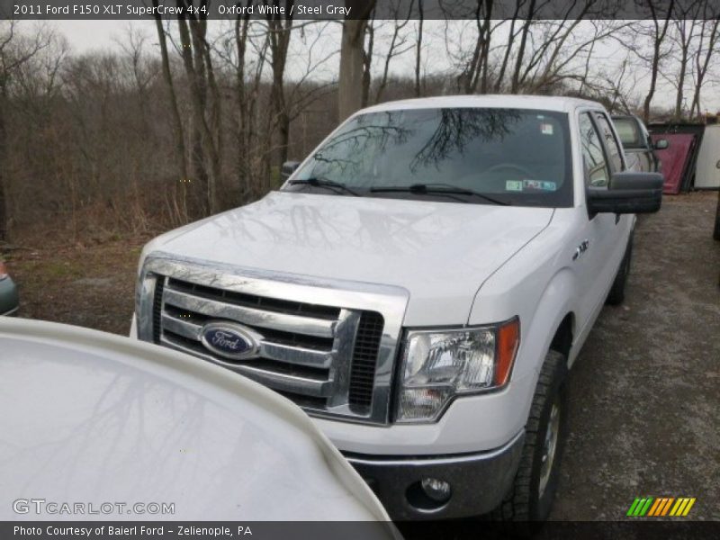 Oxford White / Steel Gray 2011 Ford F150 XLT SuperCrew 4x4