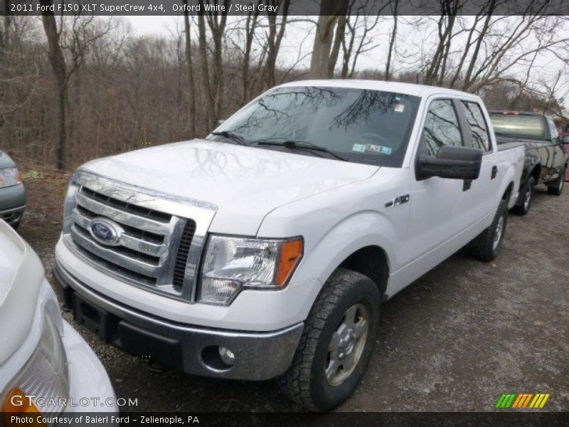 Oxford White / Steel Gray 2011 Ford F150 XLT SuperCrew 4x4
