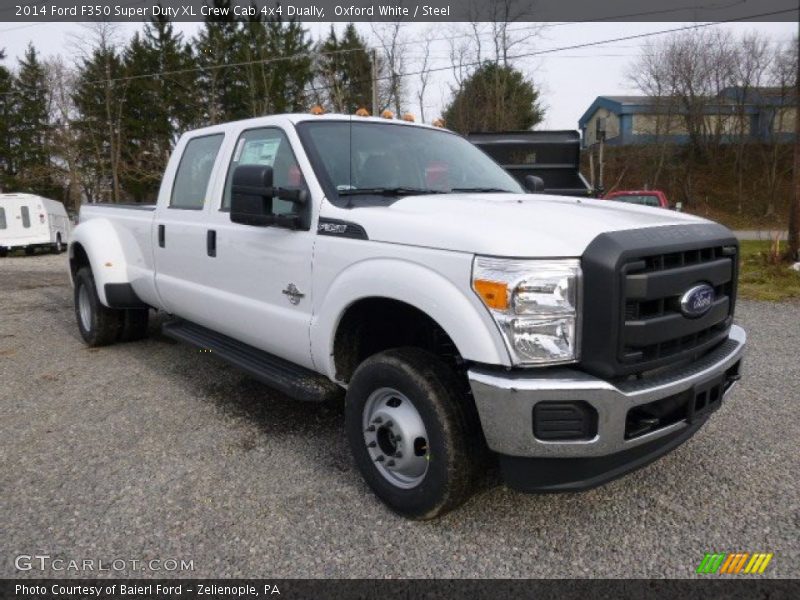 Oxford White / Steel 2014 Ford F350 Super Duty XL Crew Cab 4x4 Dually