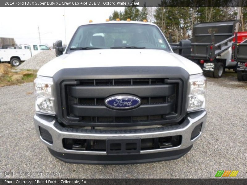 Oxford White / Steel 2014 Ford F350 Super Duty XL Crew Cab 4x4 Dually