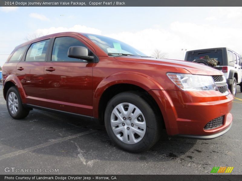Copper Pearl / Black 2014 Dodge Journey Amercian Value Package