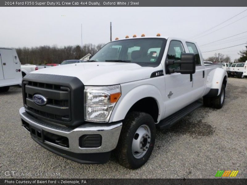 Oxford White / Steel 2014 Ford F350 Super Duty XL Crew Cab 4x4 Dually
