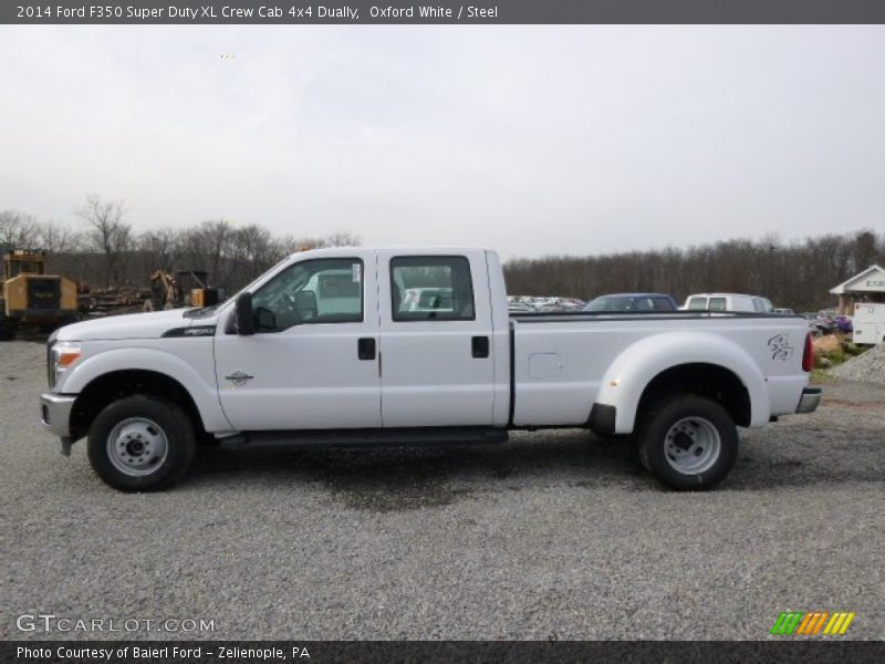 Oxford White / Steel 2014 Ford F350 Super Duty XL Crew Cab 4x4 Dually