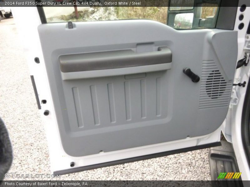 Oxford White / Steel 2014 Ford F350 Super Duty XL Crew Cab 4x4 Dually