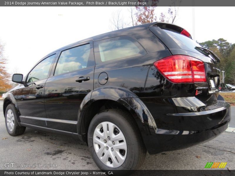 Pitch Black / Black/Light Frost Beige 2014 Dodge Journey Amercian Value Package