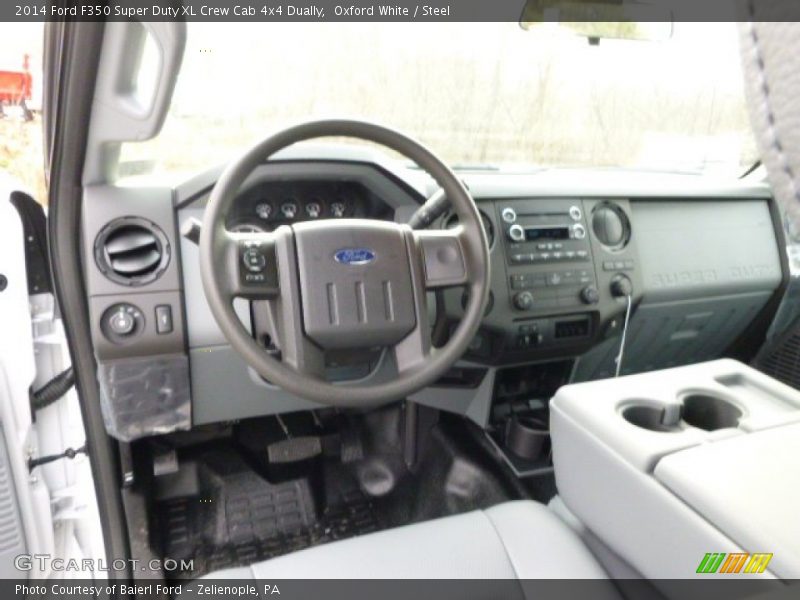 Oxford White / Steel 2014 Ford F350 Super Duty XL Crew Cab 4x4 Dually