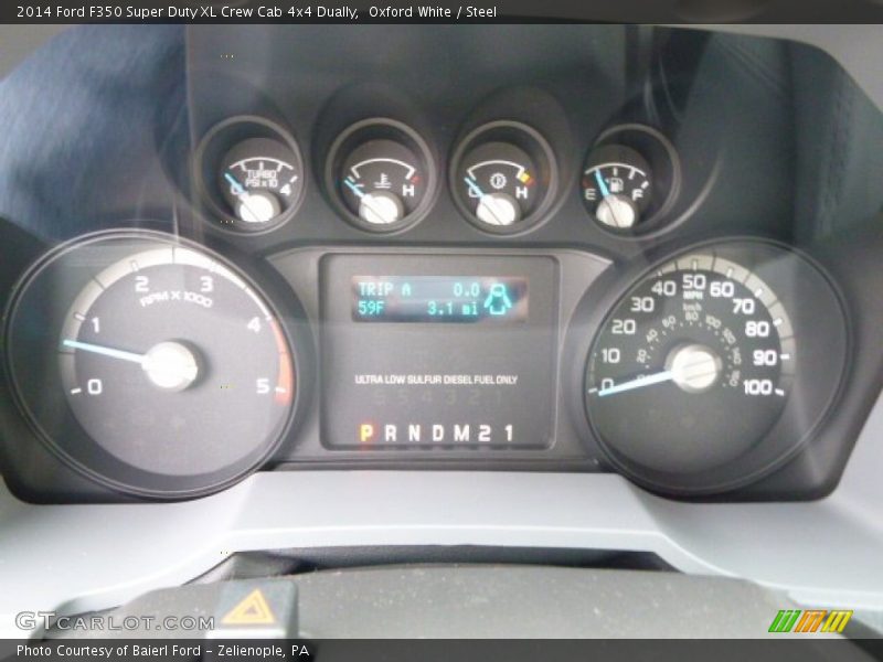Oxford White / Steel 2014 Ford F350 Super Duty XL Crew Cab 4x4 Dually
