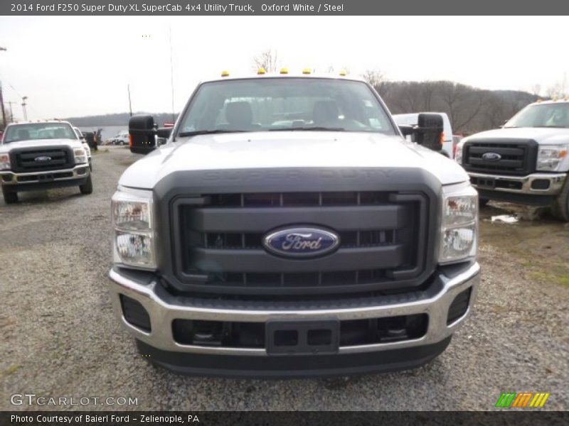 Oxford White / Steel 2014 Ford F250 Super Duty XL SuperCab 4x4 Utility Truck