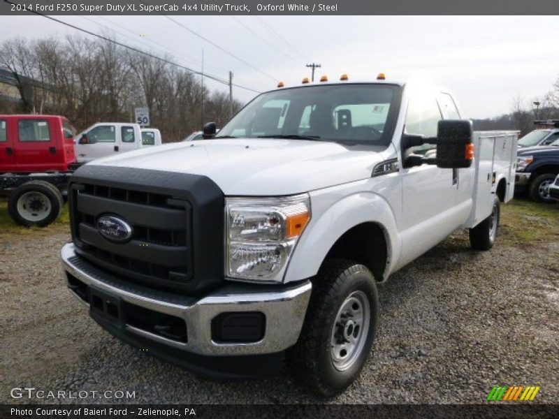 Oxford White / Steel 2014 Ford F250 Super Duty XL SuperCab 4x4 Utility Truck