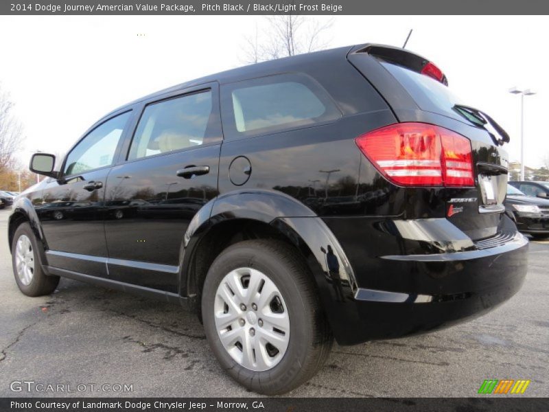Pitch Black / Black/Light Frost Beige 2014 Dodge Journey Amercian Value Package