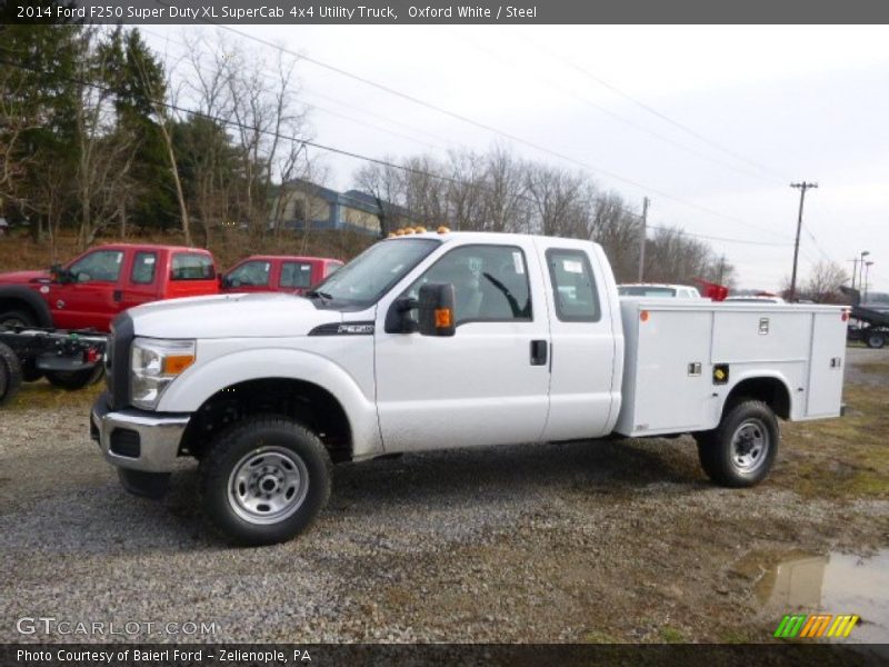 Oxford White / Steel 2014 Ford F250 Super Duty XL SuperCab 4x4 Utility Truck