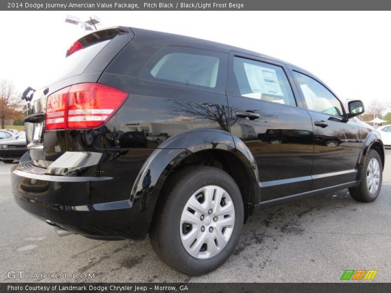 Pitch Black / Black/Light Frost Beige 2014 Dodge Journey Amercian Value Package