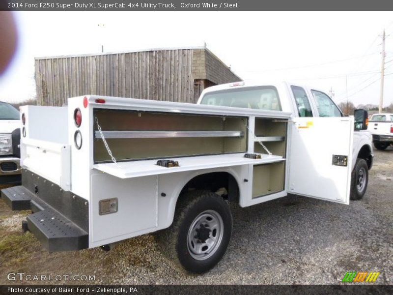 Oxford White / Steel 2014 Ford F250 Super Duty XL SuperCab 4x4 Utility Truck