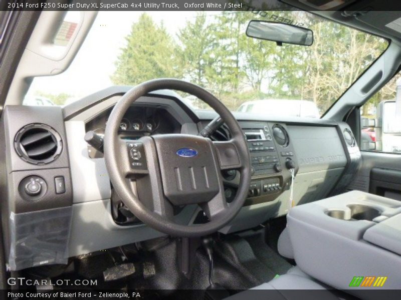 Oxford White / Steel 2014 Ford F250 Super Duty XL SuperCab 4x4 Utility Truck