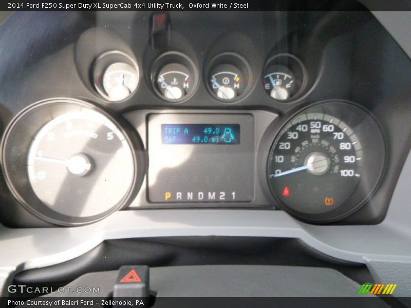 Oxford White / Steel 2014 Ford F250 Super Duty XL SuperCab 4x4 Utility Truck