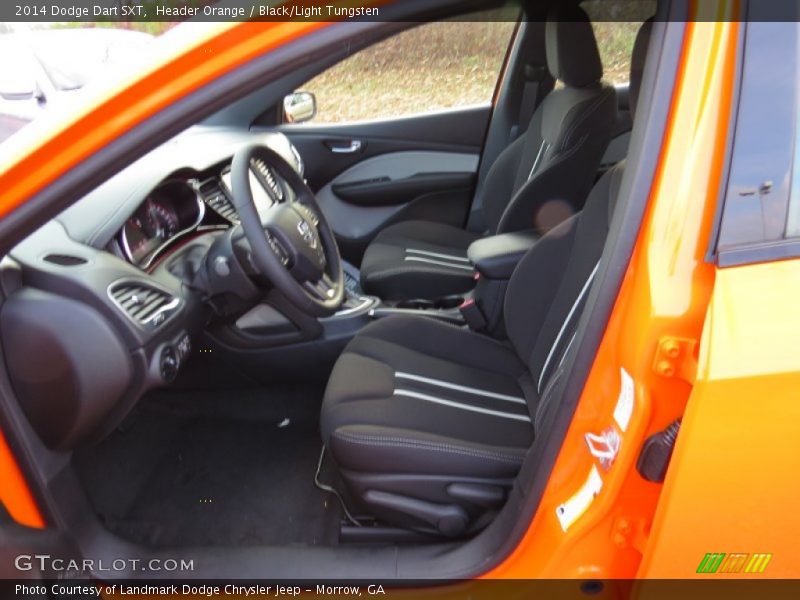 Header Orange / Black/Light Tungsten 2014 Dodge Dart SXT