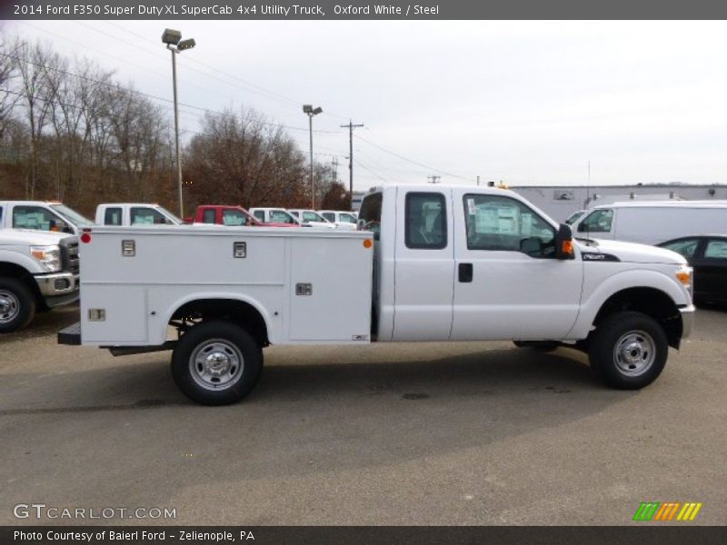 Oxford White / Steel 2014 Ford F350 Super Duty XL SuperCab 4x4 Utility Truck