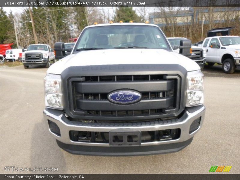 Oxford White / Steel 2014 Ford F350 Super Duty XL SuperCab 4x4 Utility Truck