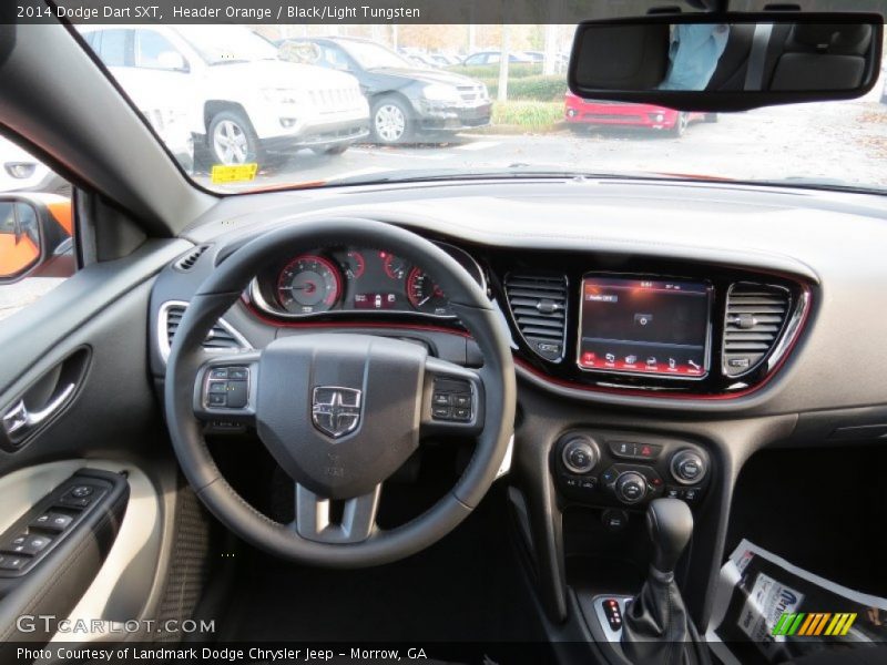 Header Orange / Black/Light Tungsten 2014 Dodge Dart SXT