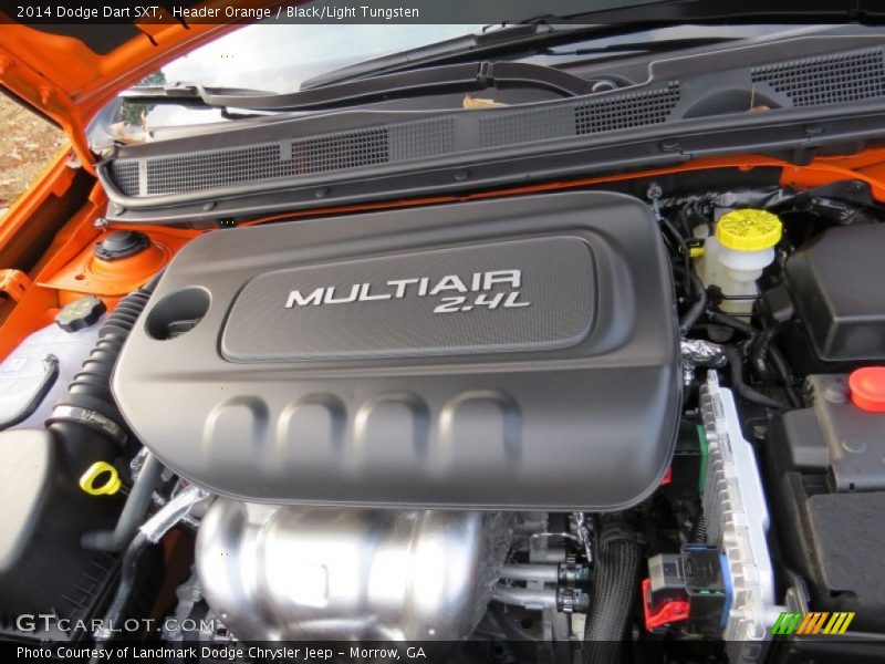 Header Orange / Black/Light Tungsten 2014 Dodge Dart SXT