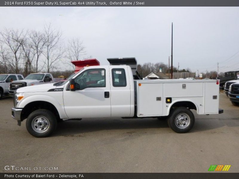 Oxford White / Steel 2014 Ford F350 Super Duty XL SuperCab 4x4 Utility Truck
