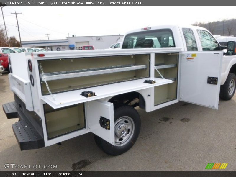 Oxford White / Steel 2014 Ford F350 Super Duty XL SuperCab 4x4 Utility Truck