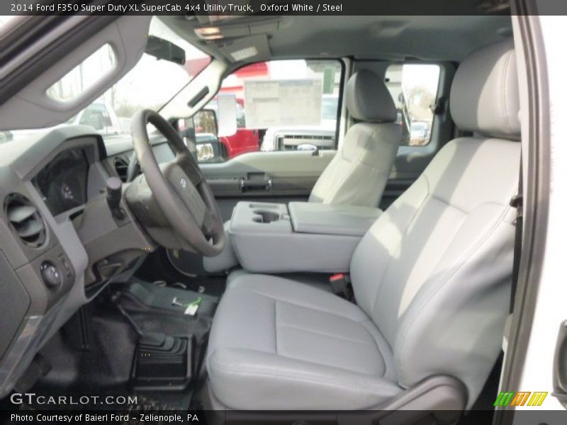Oxford White / Steel 2014 Ford F350 Super Duty XL SuperCab 4x4 Utility Truck